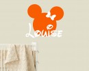 Mini Mouse Customized Children Name Wall Decals Baby Nursery Name Stickers